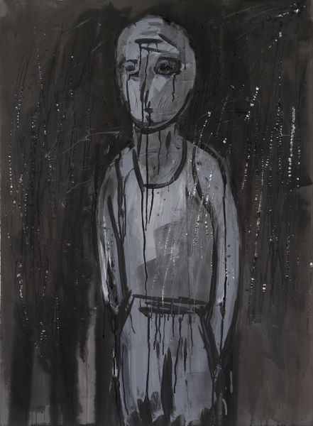 The Man, 2007, Acrylic Ink on Paper, 108x79cm